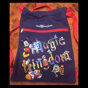 Blue 100% cotton backpack from Walt Disney World